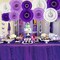 Lavender Purple White Tissue Hanging Honeycomb Round Paper Fans Decoration Set for Birthday Baby Shower Bachelorette Wedding Photo Booth Backdrops Anniversary Paper Party Supplies(11 Packs)